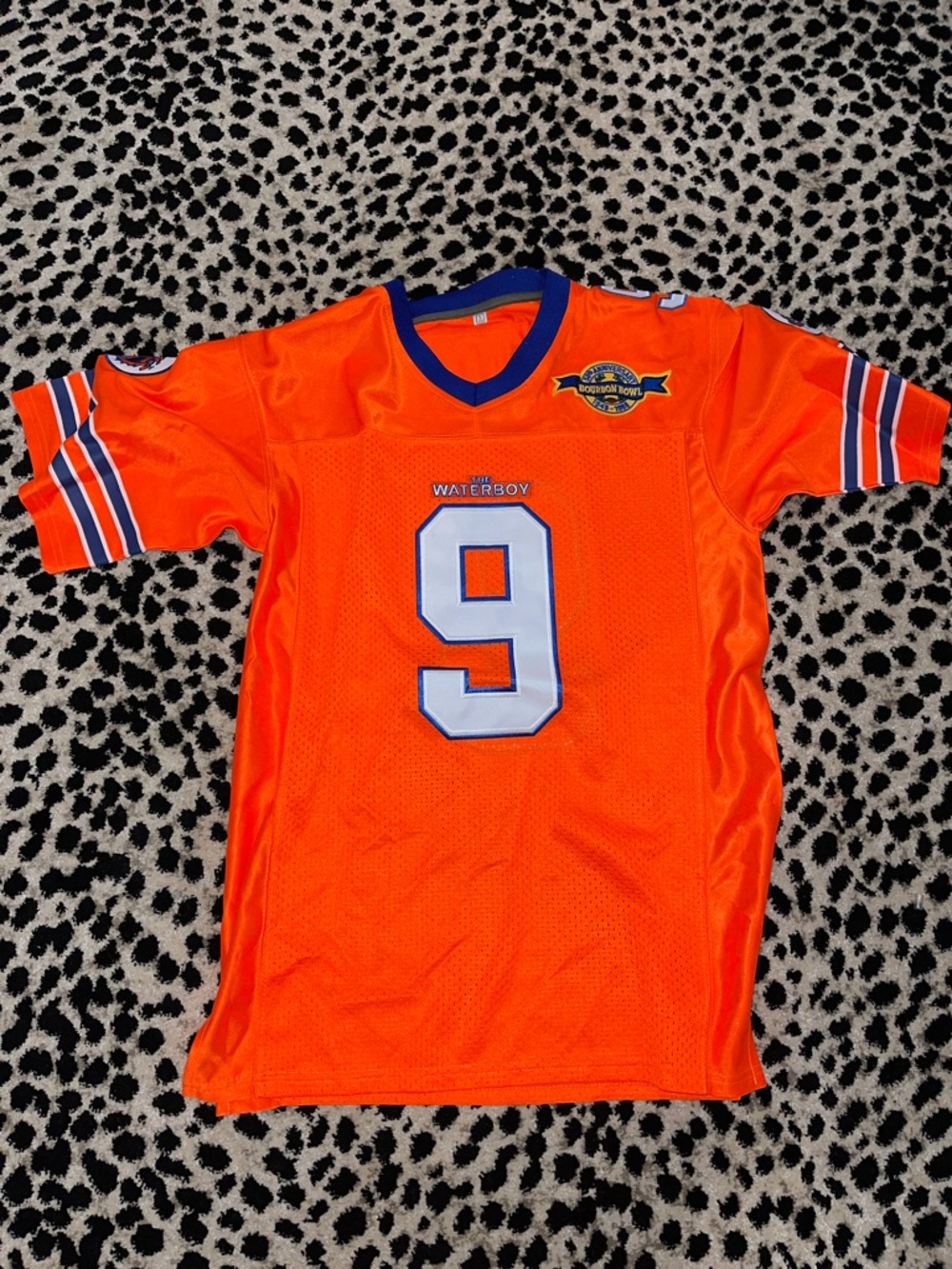 Orange 'The Waterboy' Number 9 Jersey